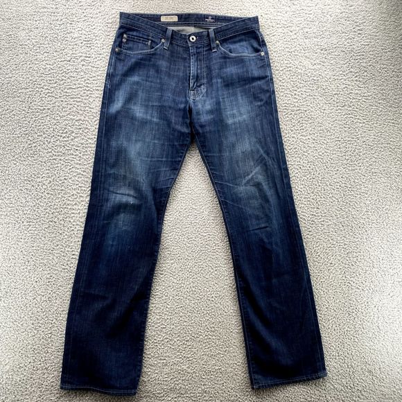 AG Adriano Goldschmied Other - Adriano Goldshmied Pants Adult 31x34 Blue Denim Relaxed Jeans The Hero Slim Mens